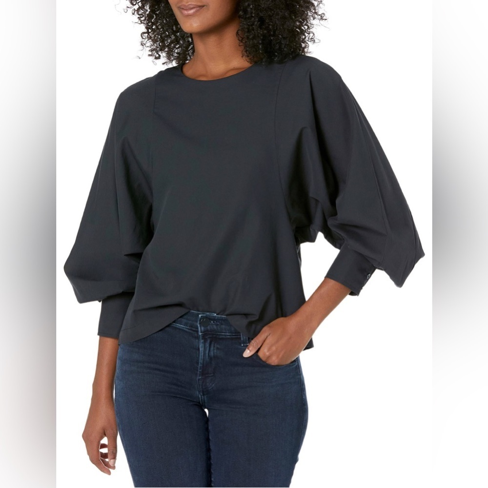 NWT REYES COTTON LONG SLEEVE TOP size S - Picture 3 of 5